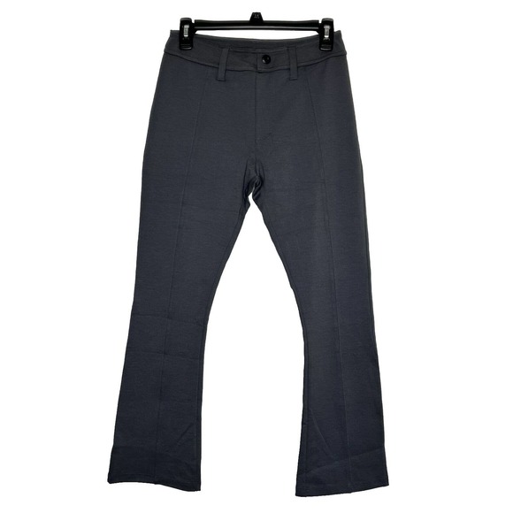 American Giant The Ponte Dress Pant Bootcut Size 8 Gray Stretch Pull On USA NWOT - Picture 1 of 10